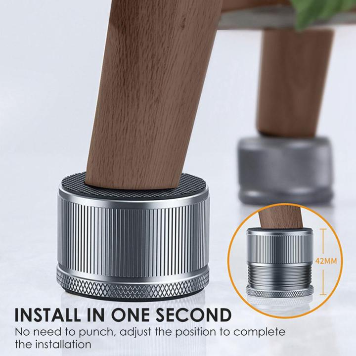 2Pcs Adjustable Bed Risers Heavy Duty Protectors Furniture Anti-Vibration Legs Multi-Function Furniture Legs Fittings -B