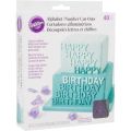 Wilton Alphabets, Numbers and Symbols Fondant Cutters 40Pcs Set Plastic. 
