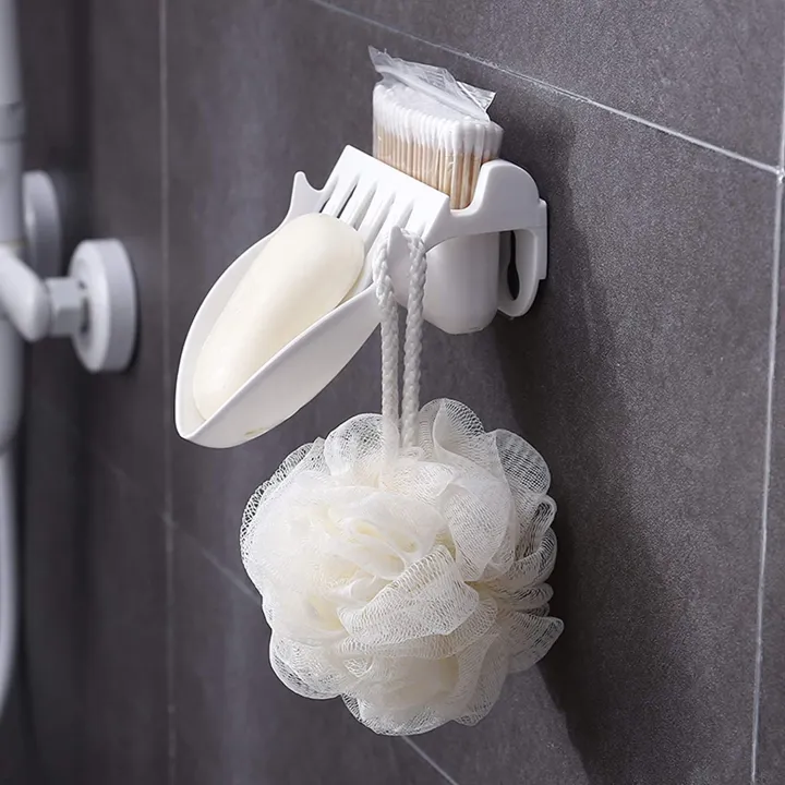 Self%20Adhesive%20Soap%20Tray%20Holder%20Container%20Wall%20Mounted%20Shape%20Plastic%20Bathroom%20Accessories%20Soap%20Dish%20Drain%20Storage%20Box%20-%20Image%205