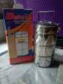 4 Layers Tiffin Food Carrier Lunch Box Heavy Stainless Steel. 