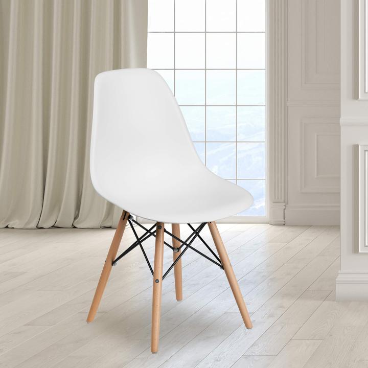 Modern  Dining Chair, Shell Lounge Plastic Chair for Kitchen, Dining, Bedroom, Living Room, Study chair, Office Visiting Chair, Modern Kids Chair