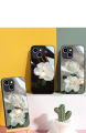 For Tecno Spark Go 2024 Hi Enjoy 60 Pro Cover Case glass Fashion Flower pattern Shockproof Camera Lens Protector Phone Cases. 