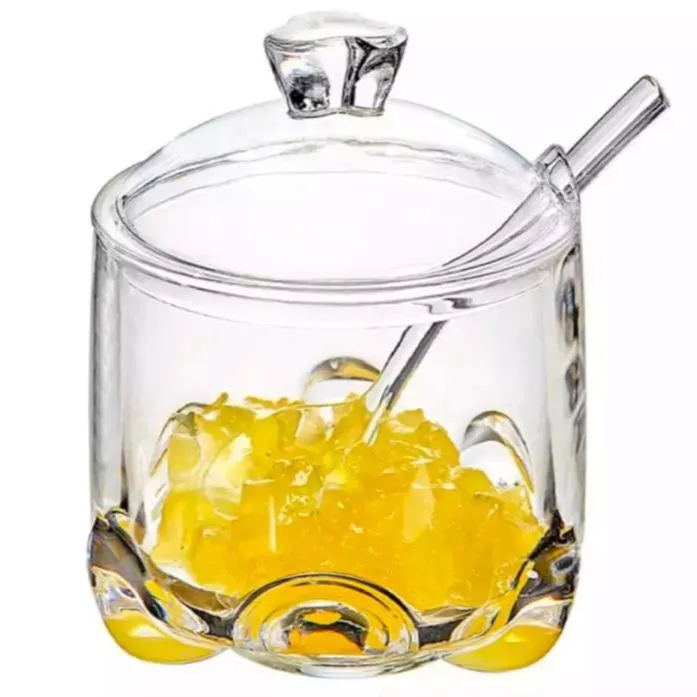 Plastic%20Novel%20Jam%20Jar%20Elephant%20Sugar%20pot%20with%20chammach%20Diamond%20Style%20Sugar%20Pot%20with%20chamach%20Super%20Clear%20Crystal%20Material%20Sugar%20Bowl%20with%20Spoon%20and%20Lid%20and%20Lid%20300ml%20blue%20brown%20Green%20Purple%20cheeni%20shukar%20dan%20kitchen%20Pot%20-%20Image%203