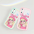 Linemond phone case for Cartoon 3D barbie girl Design case for VIVO Y7S Y81 Y85 Y85A Y91 Y91C Y91I Y93 Y95 Y9S Z1i Z1X Z3X Z5I Cover. 