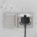 UK wall socket Hidden waterproof socket into the wall 13A 250V 86mm*86mm power socket Wall Power Outlet. 