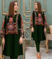 Stylish Embroidered Dress For Women (Two Piece Suit) Casual Embroided Dresses For Women. 