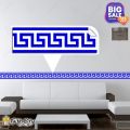 GIFT City Presents Blue Design Wall Decorative Self Adhesive Tile Border Stickers Multiple Quantity - 24x7 cm for Bathroom Kitchen Wall Wallpaper. 