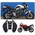 Motorcycle Fuel Tank Pad Anti Slip Protector Stickers Knee Grip Side Decals Accessories for Yamaha FZ6 FZ-6 2004-2011. 