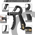 Hand Gripper With Rubber Grip Adjustable Resistance Automatic Counting Non-Slip Hand Grip Strength Trainer Fingers Wrist Forearm Exerciser Workout Gear Home Gym Exercise Equipment Hand Gripper 5-60KG Automatic Non-Slip Hand Strengthen. 