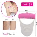 Orignal Pack of 6pcs Safit care women soft Razor, Disposable, Shaving & Trimming-6pcs. 