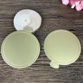 FeelinGirl  100 pcs Mini Cake Boards, Small Round  Mousse Cake Cardboard Set, Cupcake Cake Base, Dessert Displays Tray, Disposable Paper Coasters - for Wedding Party Cake Pastry Cup. 