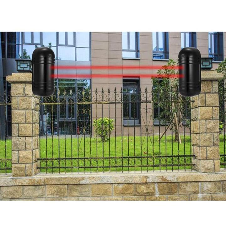 🔒 ABT-100 100m Dual Beam Photoelectric Infrared Detector 433MHz Burglar ...