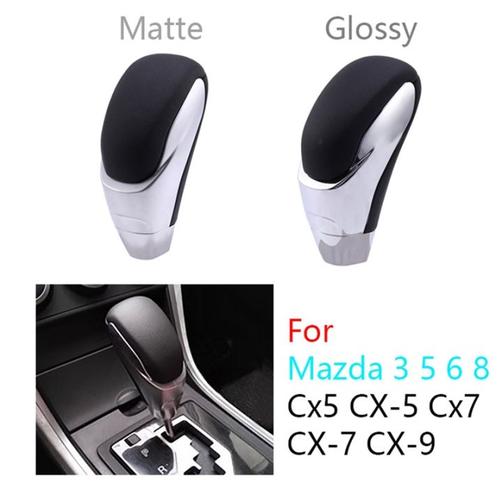 Car Gear Shift Knob Leather Gear Shift Head for Mazda 3 5 6 8 Cx5 CX-5 Cx7 CX-7 CX-9 Lever Shifter Stick