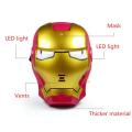 Super Hero Iron Man Toy Mask Led light Full Face Mask For Kids. 