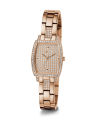 Guess Womens Brilliant Rose Gold Tone Stainless Steel Case Rose Gold Glitz Dial With Crystals Rose Gold Tone Stainless Steel Bracelet Watch-GW0611L3. 