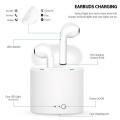 i7S Double Wireless Bluetooth Hand Free with Power Bank Pod Stereo Earphones White bluetooth ear phone for all cell phones use. 