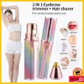 2 in 1 Electric Eyebrow Trimmer And Shaver Rechargeable Hair Remover For All Use In Pen Size Facial Beauty 2 IN 1 Rechargeable Electric Eyebrow Trimmer Epilator Facial Hair Removal. 