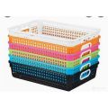 Multi colour basket for use in office and home. 