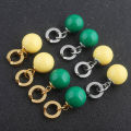 Potara Earrings Cosplay Charm Earrings And Green Eardrop Earrings Jewelry For Women Girls Lovely. 