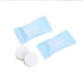 02Pcs Disposable Compressed Towel with Candy Package Cleaning Hand Towel Small Square Portable Napkin Outdoor Moistened Tissues. 