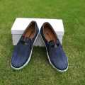 Men's Grey Colour Classic Heavy Denim Fabric Sneaker Shoes. 