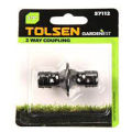 Tolsen 2-way Hose Coupling 1/2 inch- half Inch diameter 2 Way Hose Connector. 
