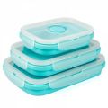 Crockery Mall Student Silicone Box Silicone Collapsible Box Food Storage Container Set. 
