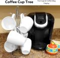 Countertop Coffee Mug/Teacup Organizer Hanging Tree Drainer Tea Coffee Cup Stand. 