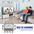2 in 4 Out DiSEqC 4X2 Switch Satellite Signal Multiswitch. 