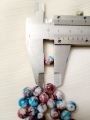 100pcs Multicolor Marbled Round 8mm Craft Beads – Round Stones for Jewelry, Sewing & DIY Decoration. 