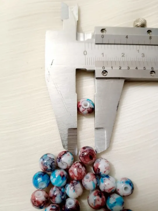 100pcs%20Multicolor%20Marbled%20Round%208mm%20Craft%20Beads%20%E2%80%93%20Round%20Stones%20for%20Jewelry,%20Sewing%20&%20DIY%20Decoration%20-%20Image%202