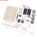 Kid Wooden DIY Assembly Electric Toy Wireless Remote Control Car Assembly Educational Science Experiment Kit. 