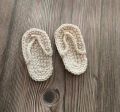 Baby Cotton slipper for newborn photography props,handmade baby shoes. 