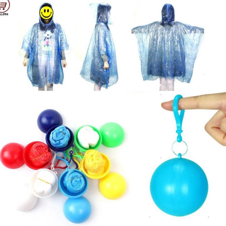 Portable Raincoat Ball Raincoat Emergency Raincoat Keychain - 100% waterproof