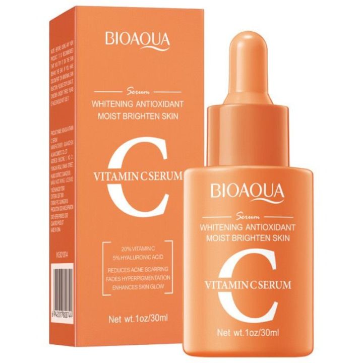 Bioaqua Vitamin C Face Serum Whitening Moisturizing Brightening Dark sport remover Facial Serum & Essence 30ml BQY00744