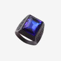 Blue stone Black ring for Men & boys. 