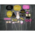Pack of 15  Happy Birthday PhotoProp - Party Booth Photo Prop. 