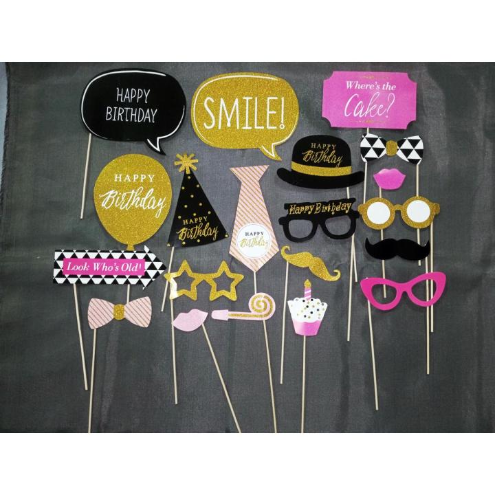 Pack%20of%2015%20%20Happy%20Birthday%20PhotoProp%20-%20Party%20Booth%20Photo%20Prop%20-%20Image%202