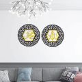 Wooden Wall Round Frames calligraphy For Islamic Person | Wooden and acrylic Design | Art for Home Decoration Islamic Wall Decoration. 