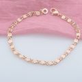 【beauty code】4MM Bracelet Men Rose Gold Color Snail Smart. 