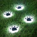 Solar energy bear paw ground Buried lights Outdoor courtyard small yard outdoor waterproof garden layout villa decoration lawn l. 