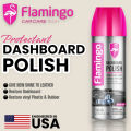 Flamingo Car Dashboard Polishes, Leather Polishes – 450 ml Car Plastic Restorer Back To Black Gloss Car Cleaning Products Auto Polish And Repair Coating Renovator For Cars Auto Detailing. 