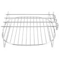Air Fryer Double Layer Rack, Multi-Purpose Air Fryer Rack, Metal Holder Air Fryer (7Inch,4Pins). 