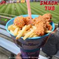 2 in 1 Snack Tub with Straw Glass For Kids Snack and Drink Cup, Cup Bowl Combo with Straw, Stadium Tumbler , Stadium Cups for Cinema, Snackz Cups with Top Bowl for Popcorn French Snacks and Cup for Drinks. 