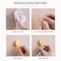 Pack of 10 - Adhesive Suction Cup Hooks, stick hook Heavy Duty Sticky Wall & Ceiling & Door Nail Free Clear Hook for Bathroom and Kitchen No Scratch Waterproof and Oilproof Sticker. 