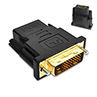 DOONJIEY DVI-D Dual Link 24+1 Male to HDMI-compatible Female Audio Video Adapter Connector. 