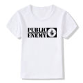 Boys Girls US Rap Team Public Enemy T-shirt Summer Children Rock T shirt Kids Cool Tops Tee Baby Clothes,HKP628. 