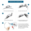 3.5M Hose Clamp Strap with 8 Fasteners Worm Clamp Adjustable 304 Stainless Steel Worm Gear Pipe Ducting Hose Clamp. 