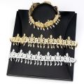Chic Arabic Hair Accessory Chain Women Headband Crystal Flower Tassels Head Pieces Algeria Wedding Jewelry 18K Gold Silver Color. 