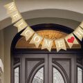 XINQIUS Welcome Home Banner Burlap Sign Party Buntings for Welcome Party Great for Baby Shower, Wedding Home Party Decor. 
